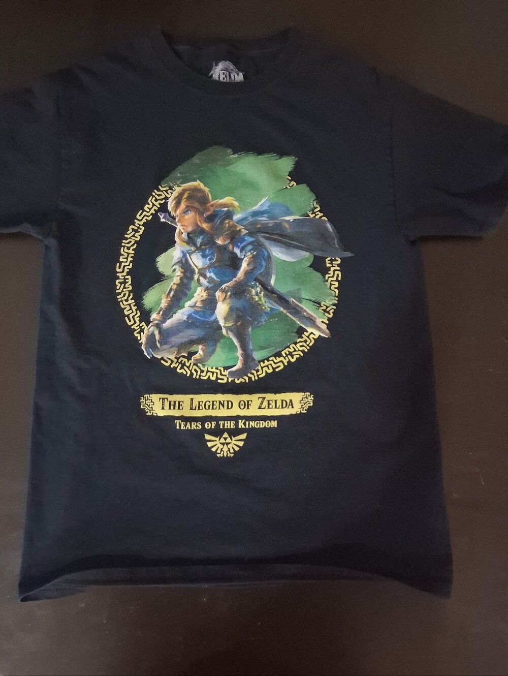 Retro Zelda Black Graphic Tee - Tears of the Kingdom